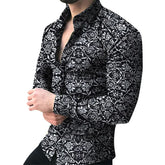 Men Brand Long Sleeve Shirt Floral Male Blouse Casual Shirts Summer Autumn Shirts Men Top Clothes Camisa Masculina Sale